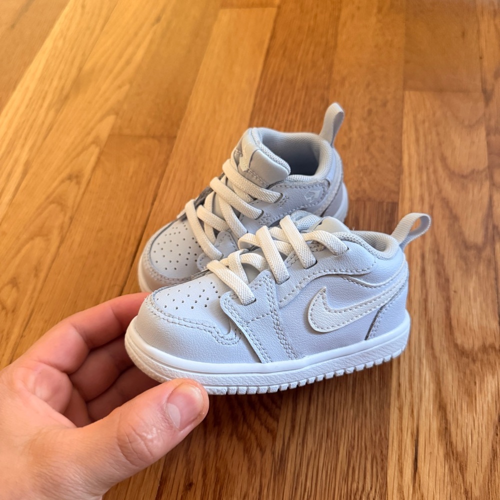 Kids Nike Air Jordan 1 Low TD 'Cobalt Bliss'  Light Blue